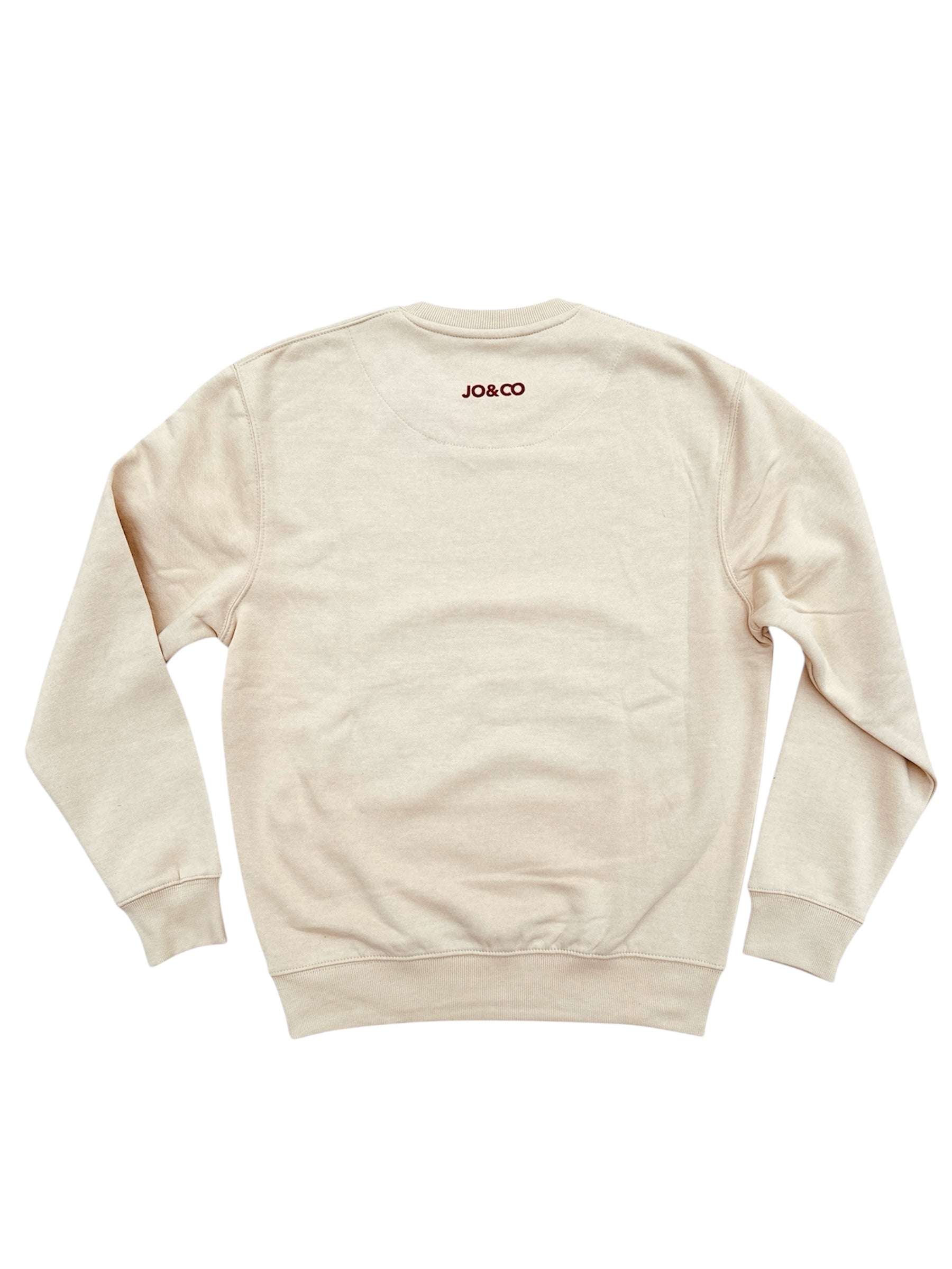 Sudadera JO&CO Amarillo Crema Liso