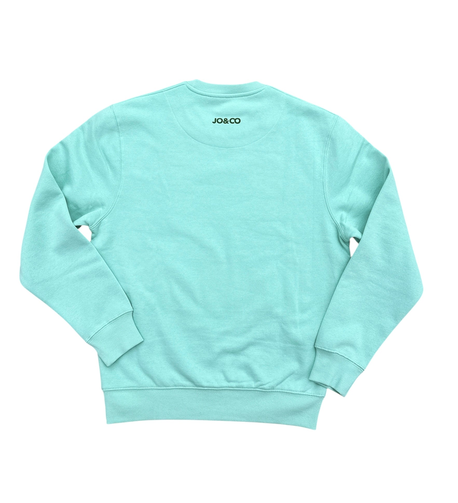 Sudadera JO&CO Verde Aguamarina Liso