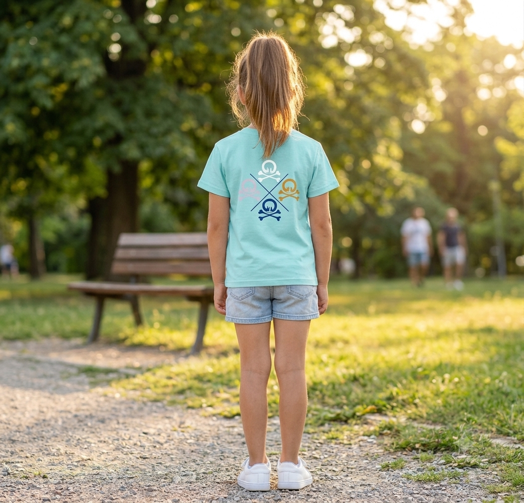 Camiseta Niño color Verde Aguamarina