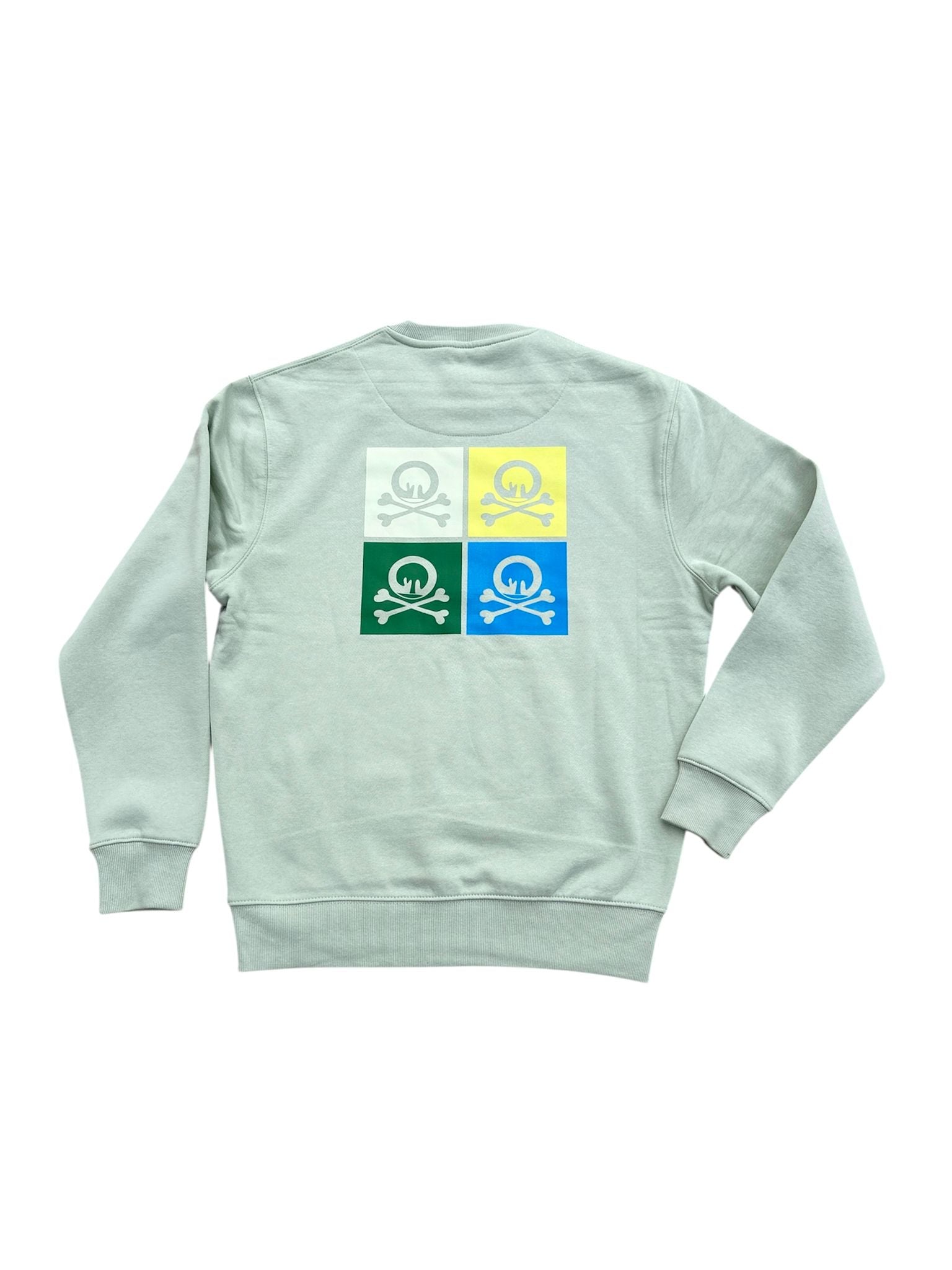 Sudadera Crewneck Quad Emblem Mint