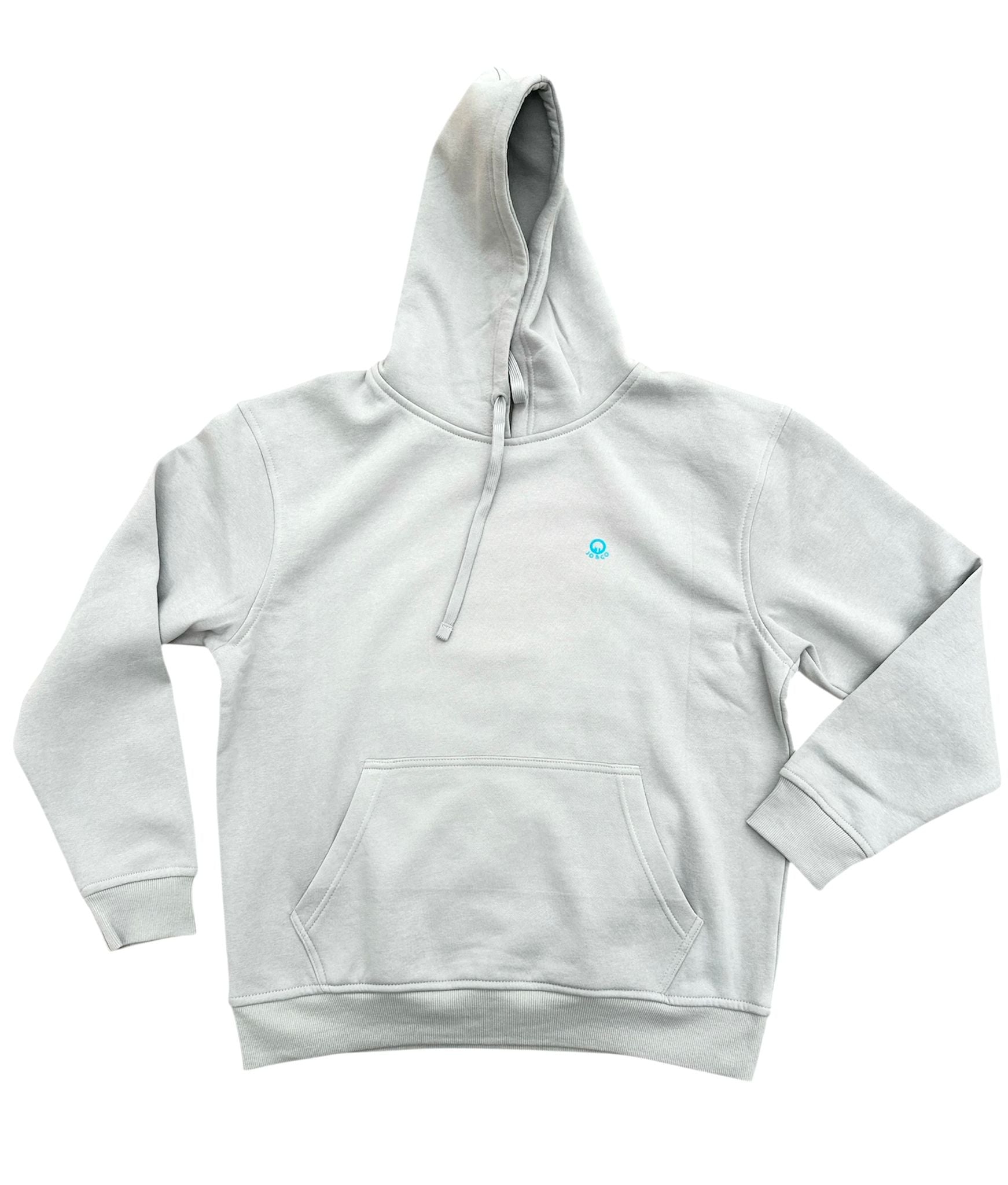 Sudadera Hoodie Emblem Frame Gris Claro